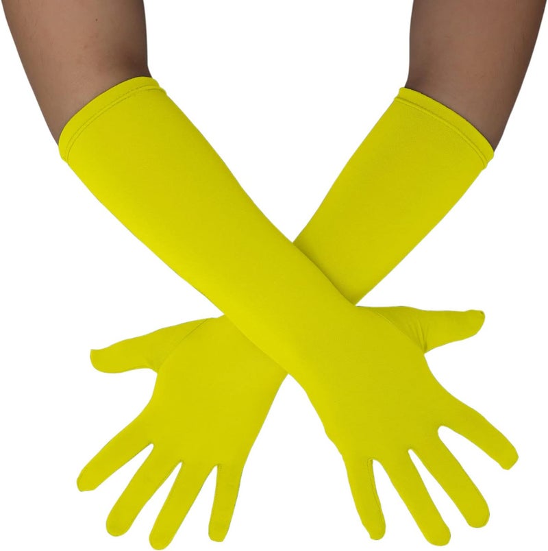 Sheface Men's and Women's 15'' Long Spandex Banquet Party Wedding Gloves - Stretchy Costumes - Image 1